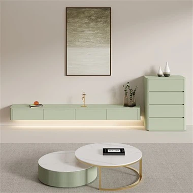 Parede Montado TV Gabinete Com LED Luz