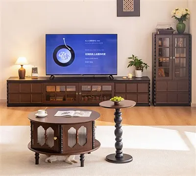 Suporte de TV vintage de meados do século